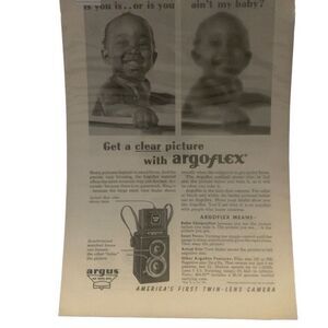 Vintage 1946 Argoflex Americas First Twin-Lens Camera Ad Advertisement